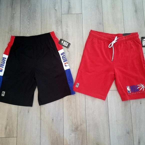 NBA Other - Lot of 2 Mens NBA Athletic Shorts size Large NWT